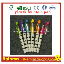 Plastic Liquid Fountain Pen with Nice Print Color
